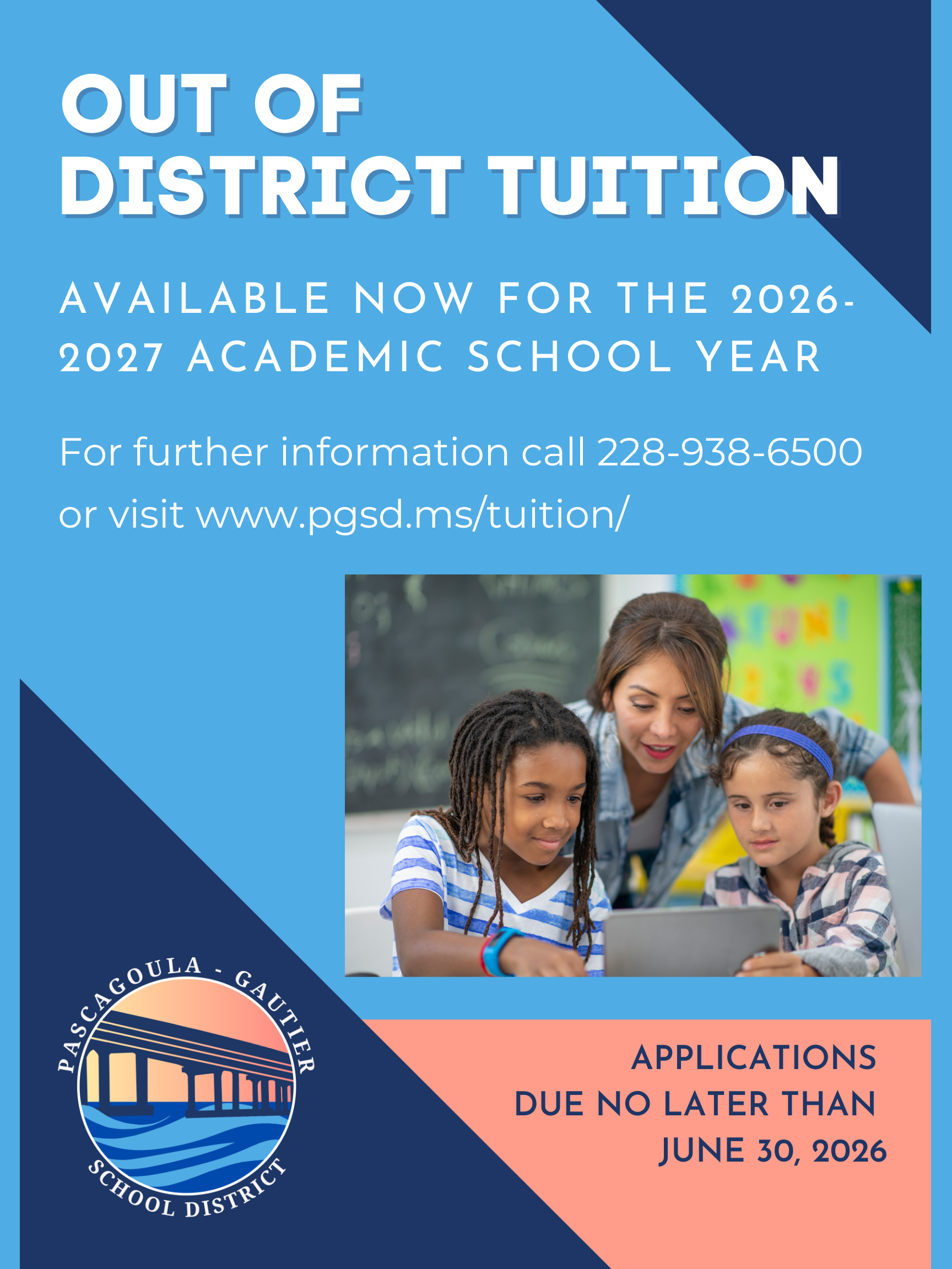 2026-2027 Out of District Tuition is Now Open