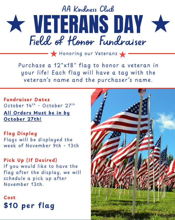 Field of Honor - Kindness Club Fundraiser