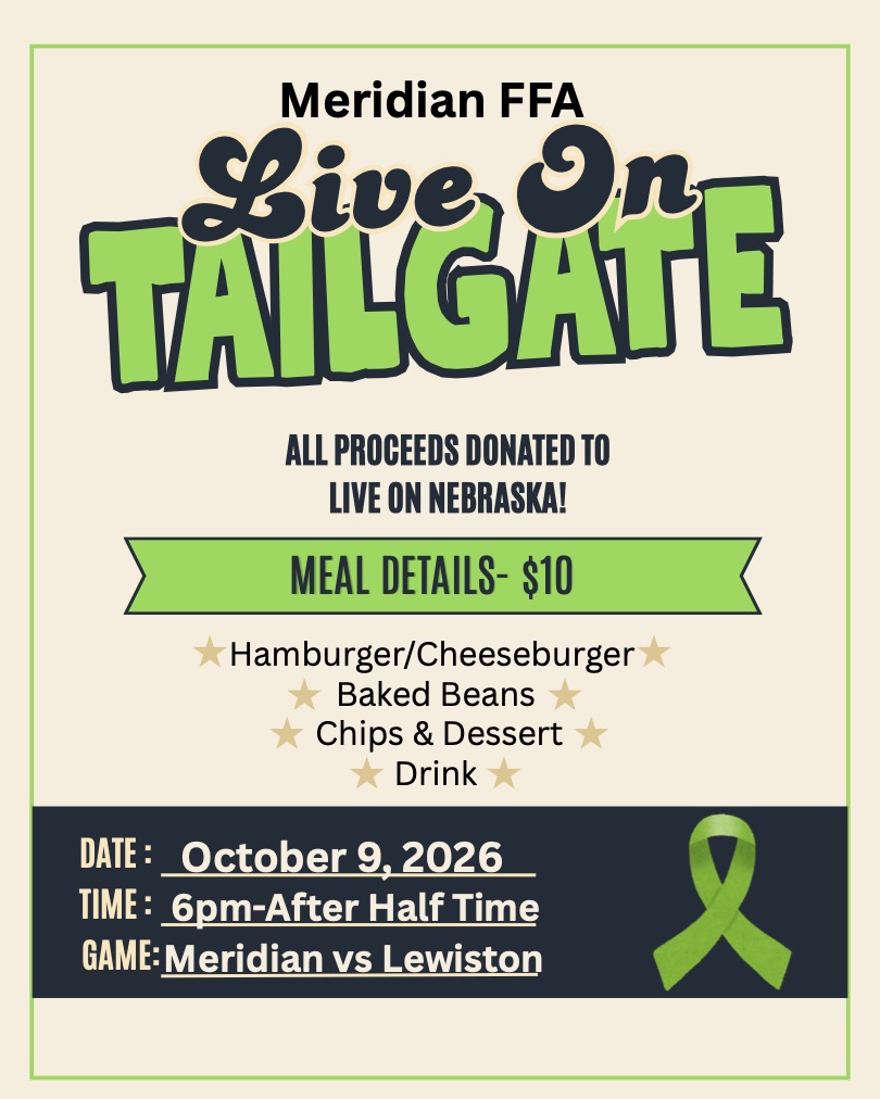 Meal option at this Friday's Meridian Game!