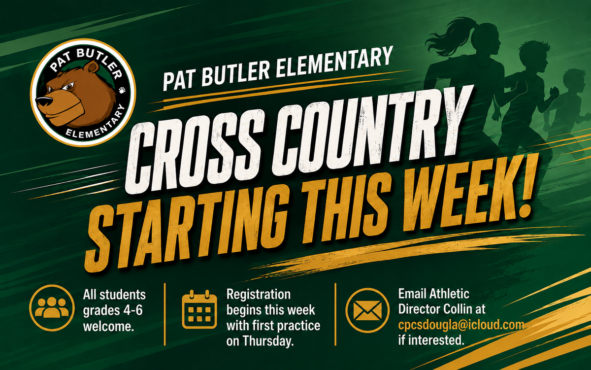 Pat Butler Cross-Country, Grades 4-6