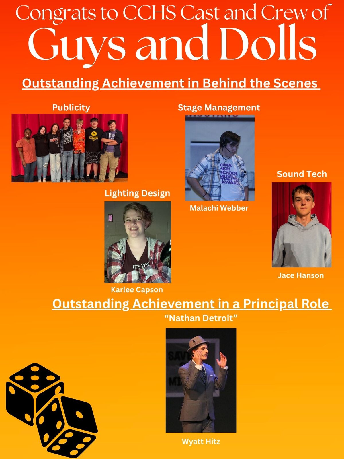 Guys and Dolls Musical Award Results are in! 