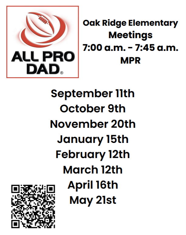 All Pro Dad Meeting - October 9, 2026