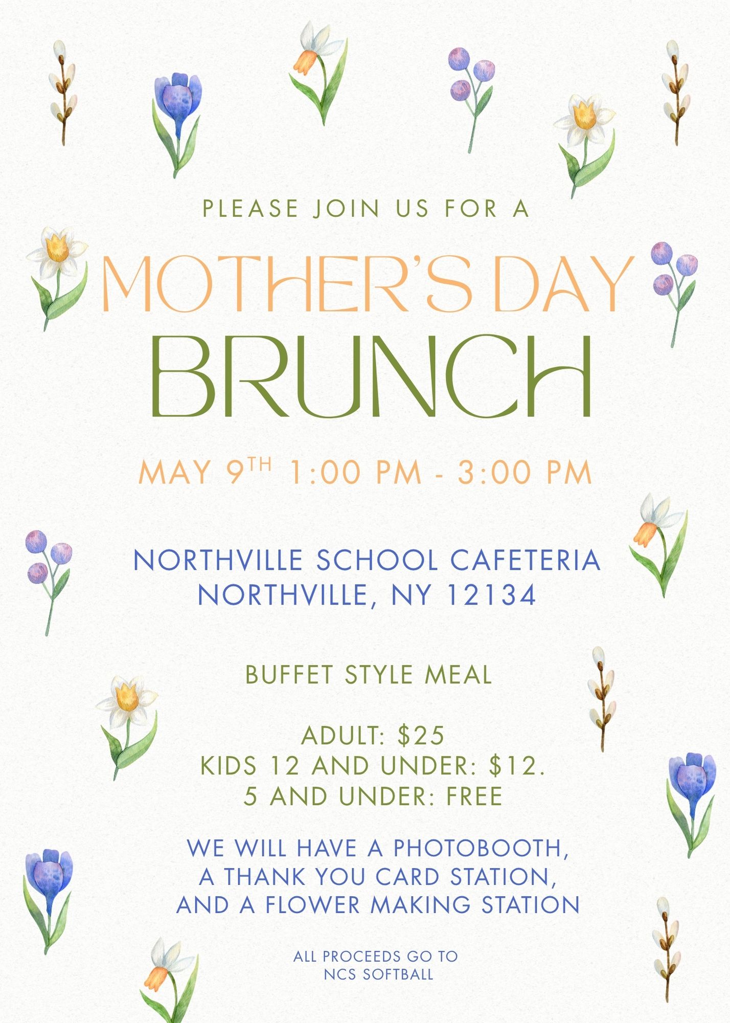 May 9 Community Leadership Mother's Day Brunch flyer