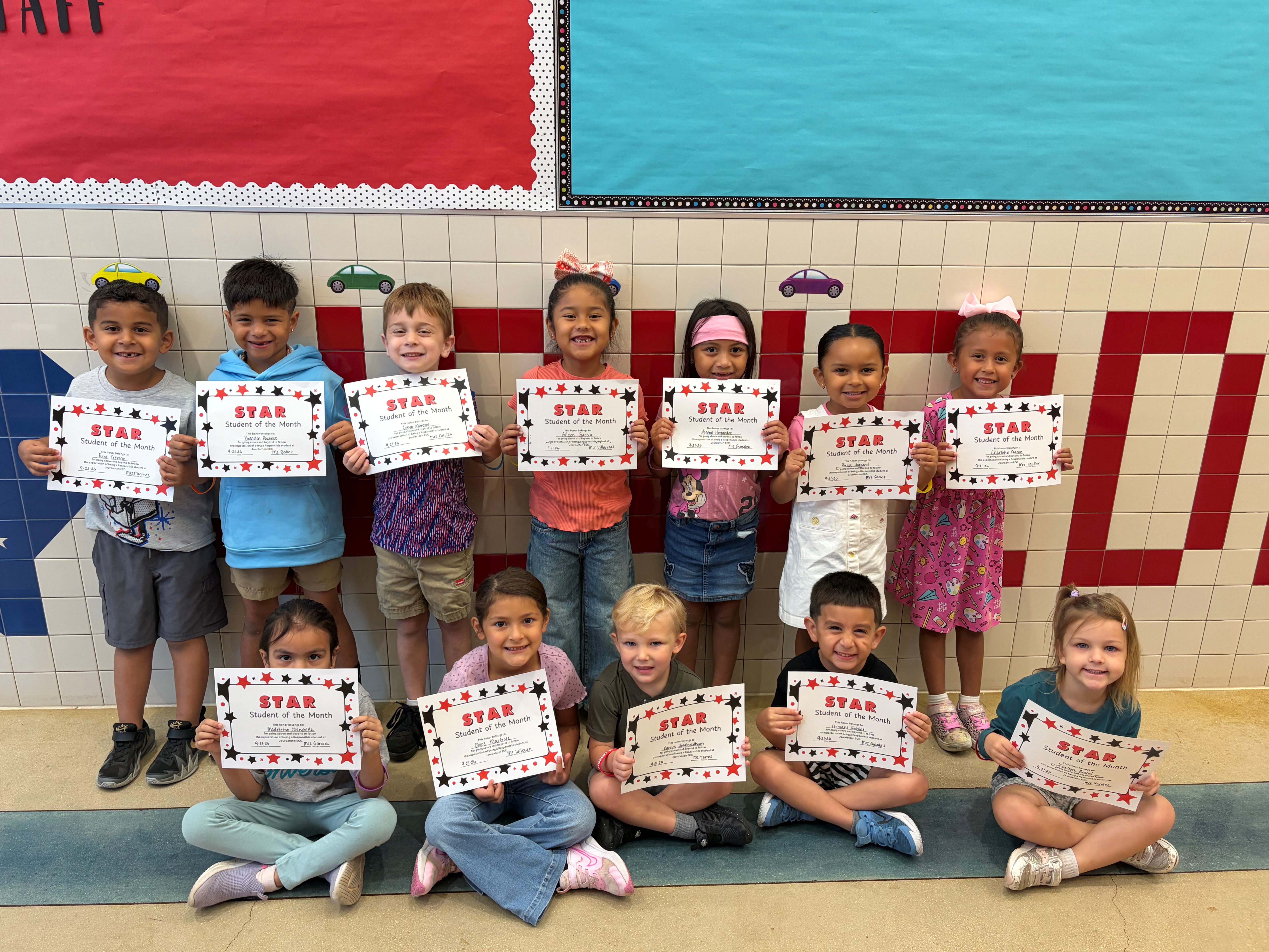 ECC Celebrates their September Star Students!