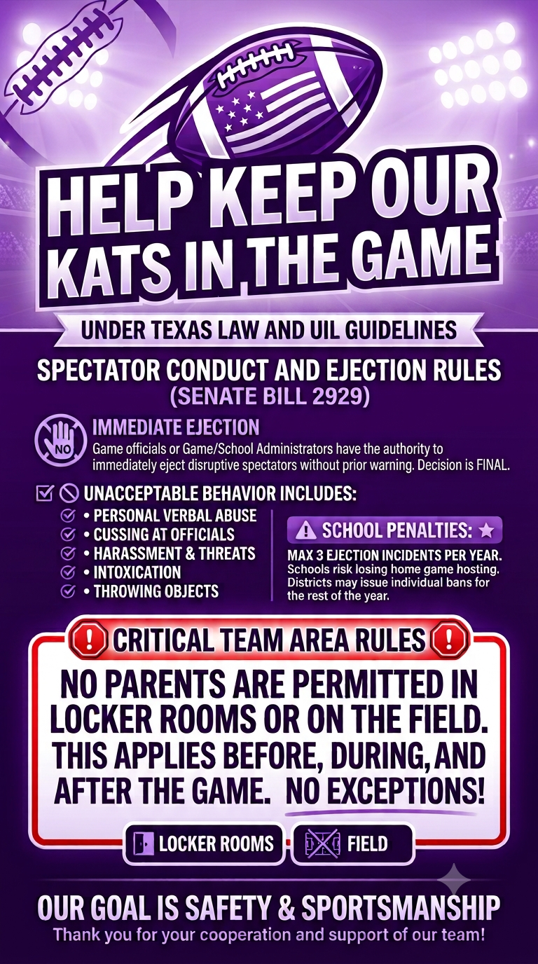 Spectator Conduct and Ejection Rules (SB 2929)