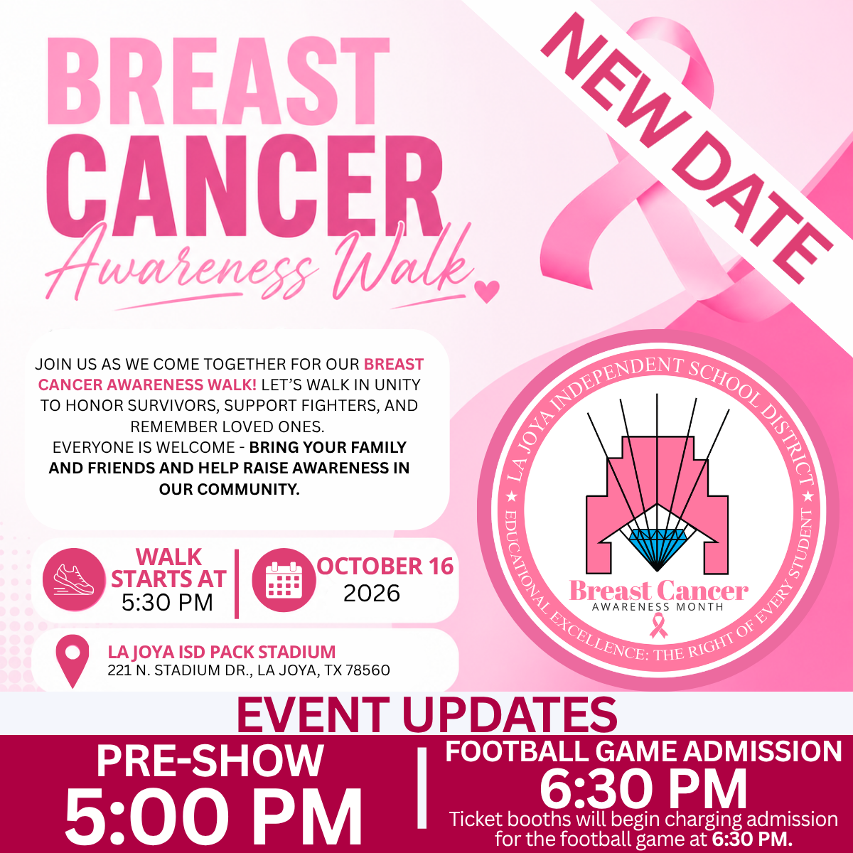 🎀💕 THIS WEEK! Let’s walk together for a cause that matters! 💕