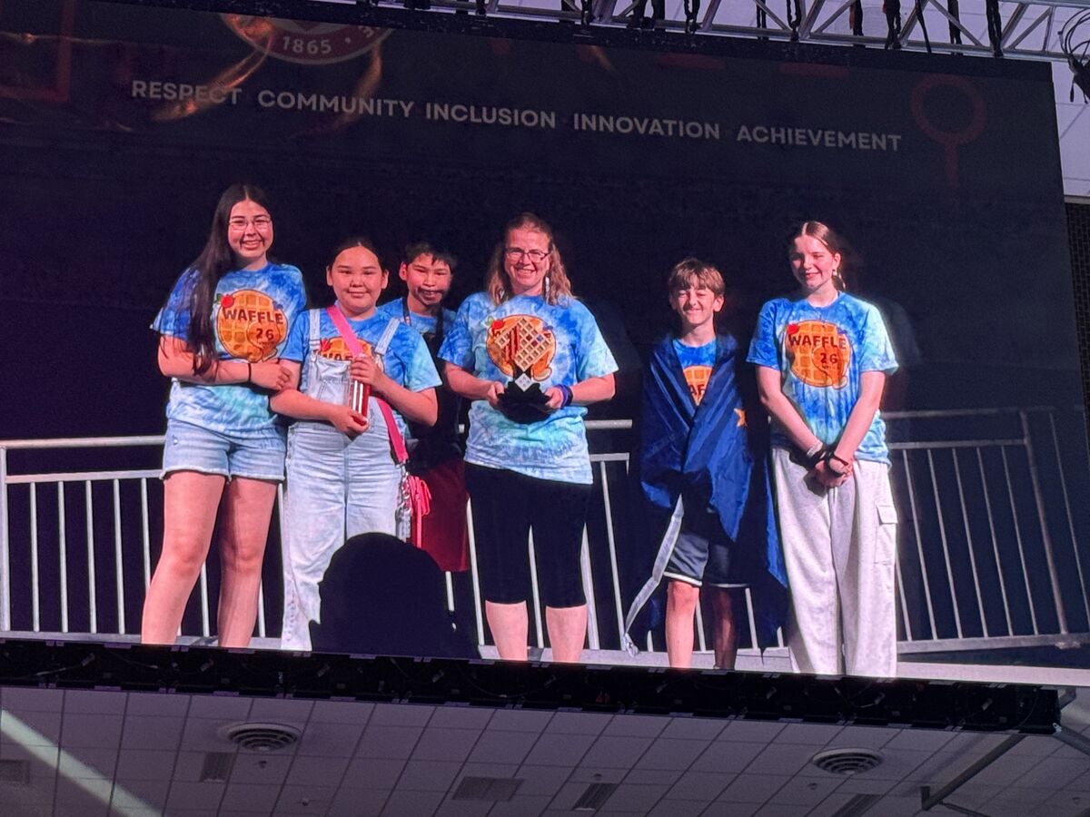 The Dirt Busters receiving and Award