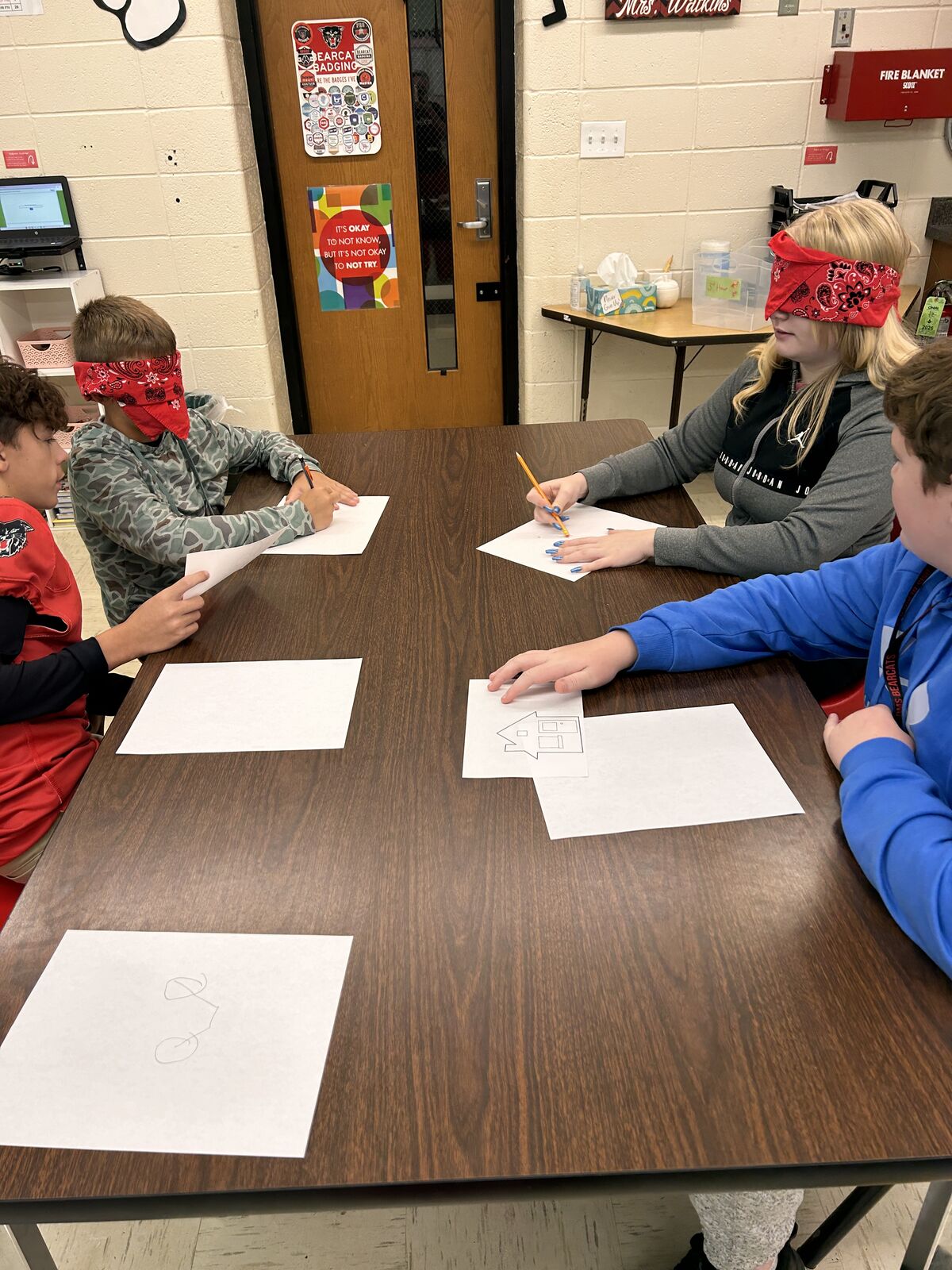 Students developing and improving their communication skills in Mrs. Watkins' FACS class