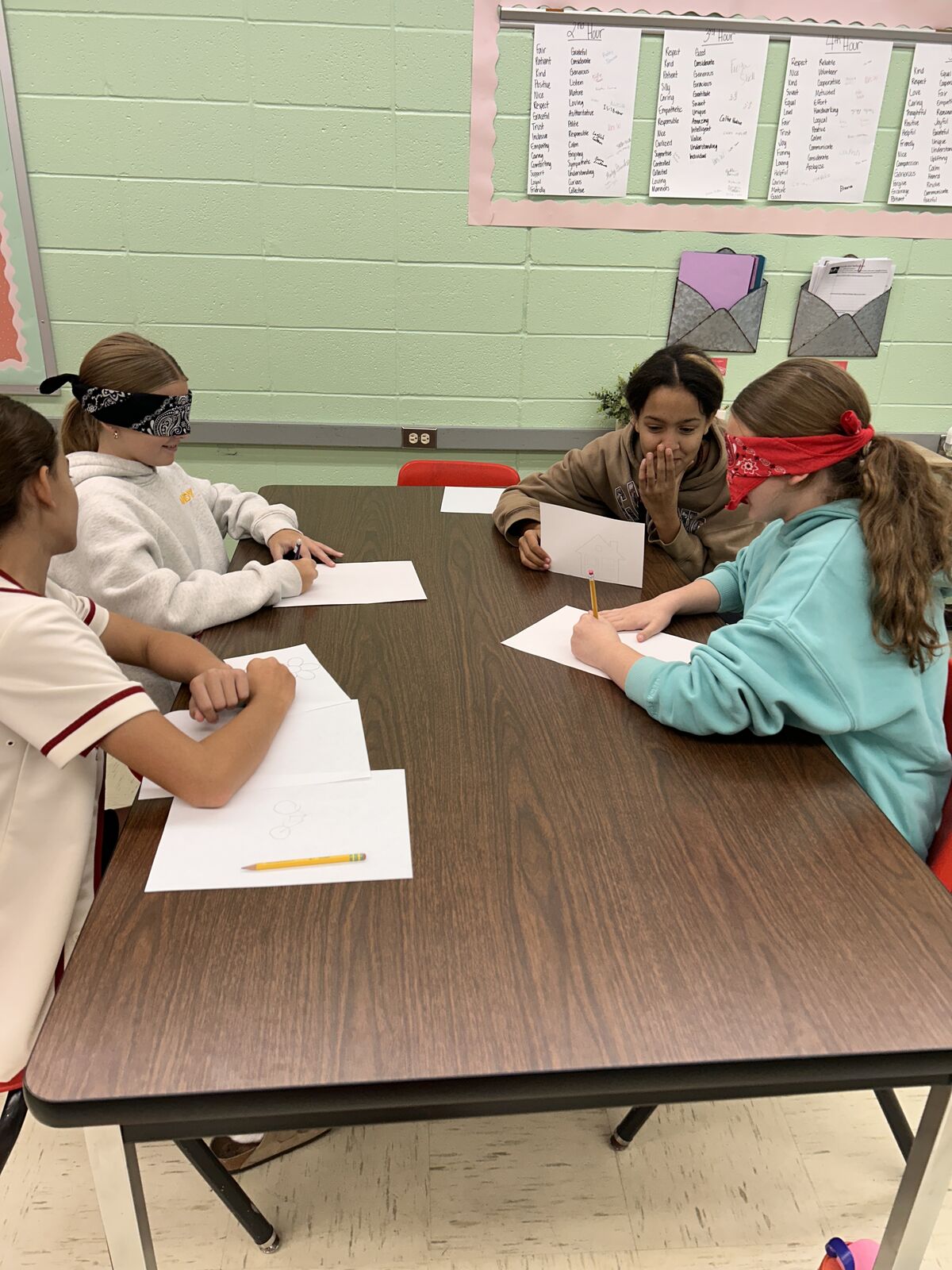 Students developing and improving their communication skills in Mrs. Watkins' FACS class