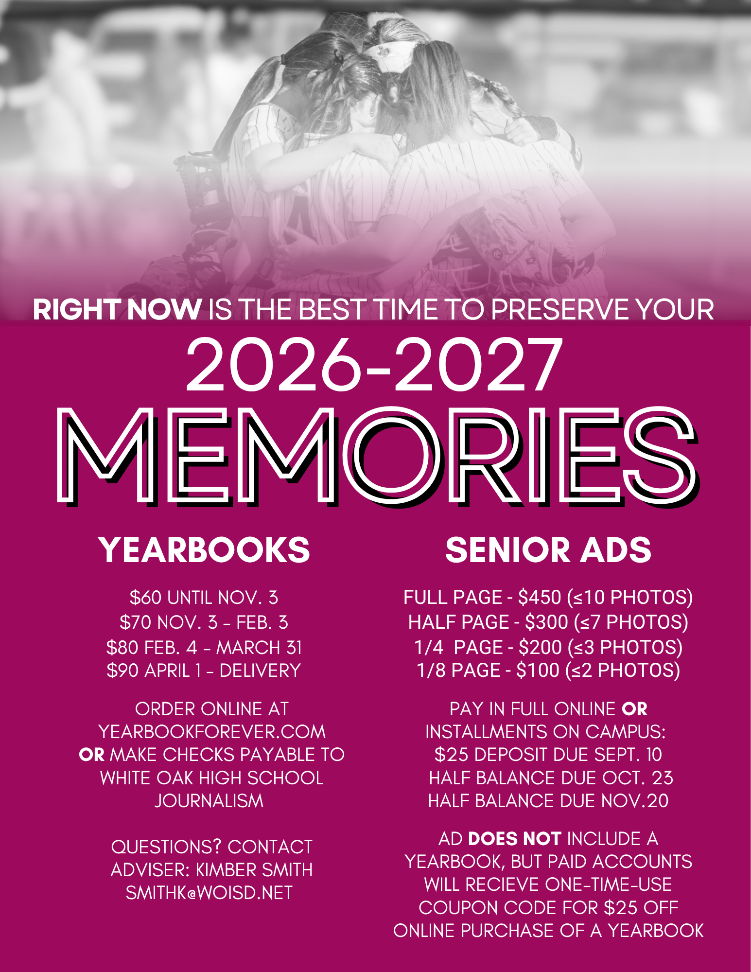 2026-2027 Yearbooks