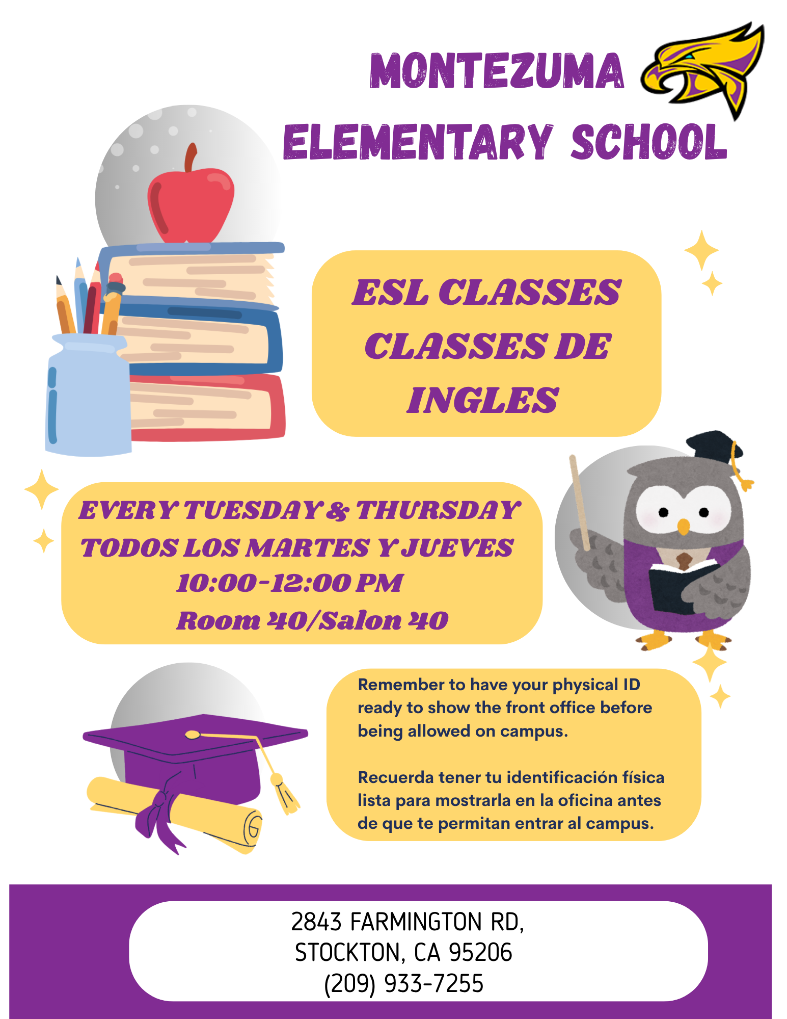 ESL Classes / Classes de Ingles 