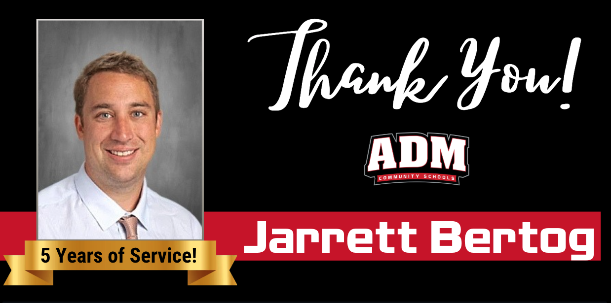 Jarrett Bertog ~ 5 Years of Service!