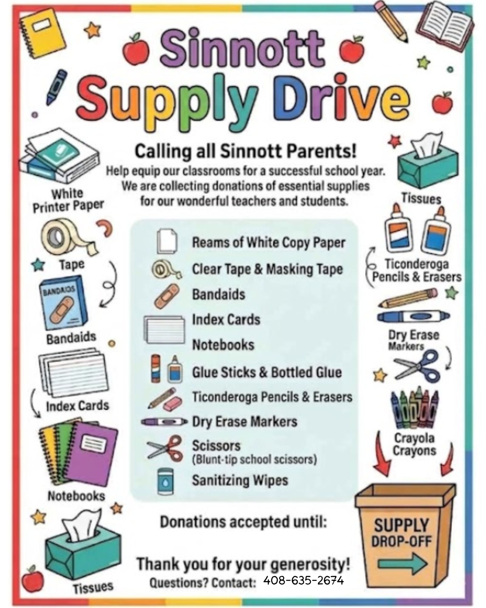 School Wide Supply Drive!