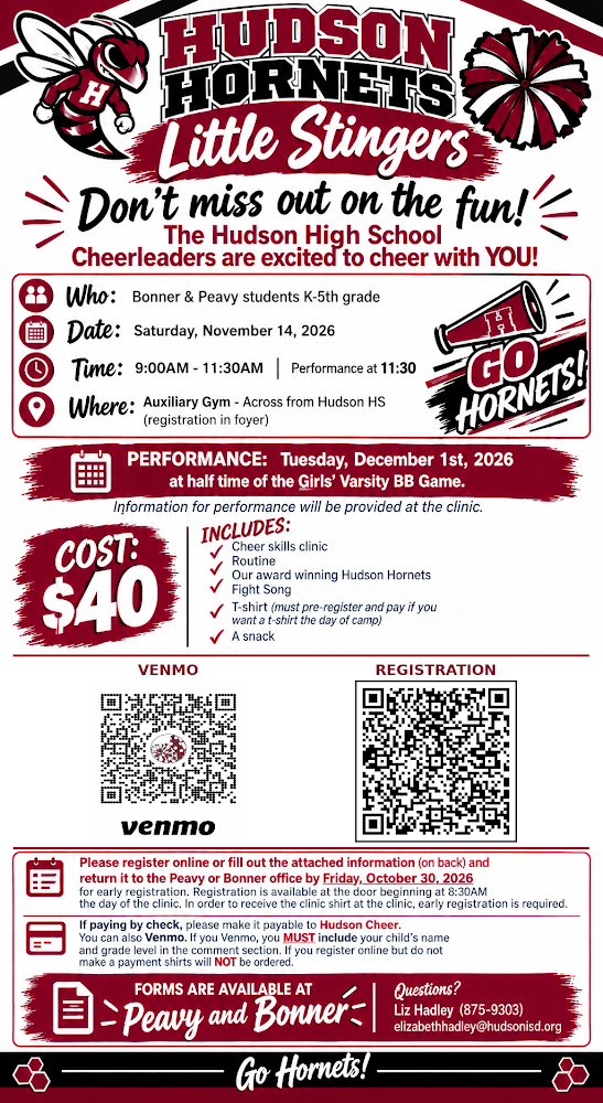 Little Stingers Cheer Clinic