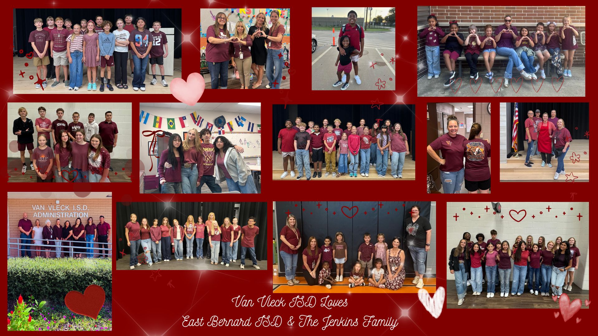 Van Vleck ISD Loves East Bernard ISD & The Jenkins Family