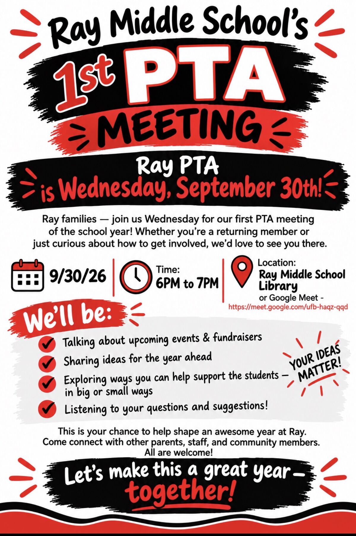 Ray PTA Membership meeting