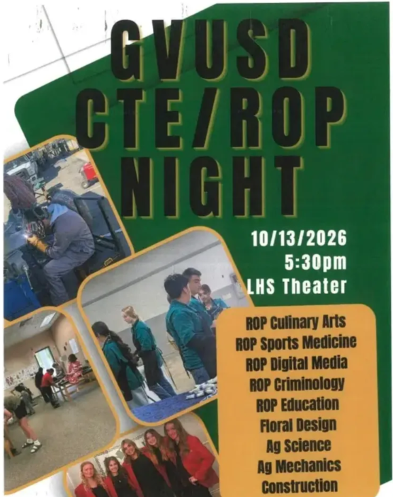 Community Invitation:  GVUSD ROP/CTE Night