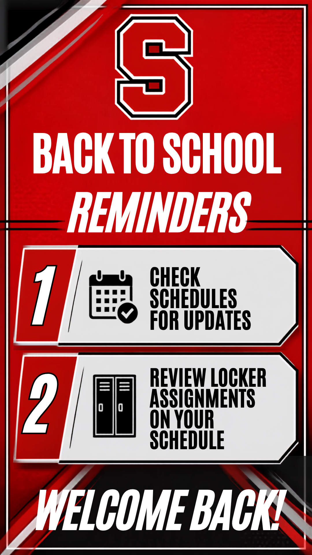 Back to School Reminders