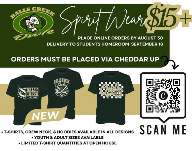 Our School Spirit Wear Shop is Open!