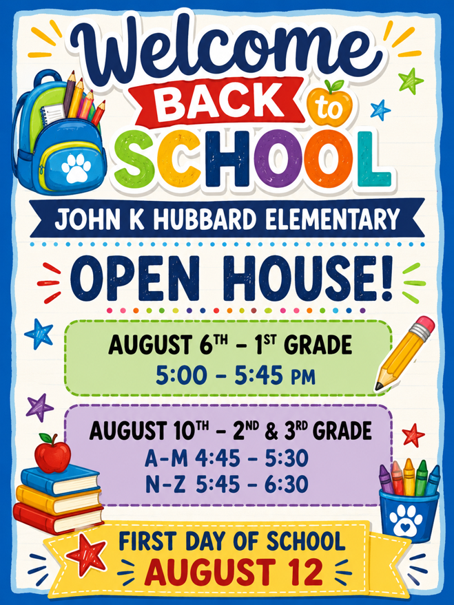 John K Hubbard Back to School