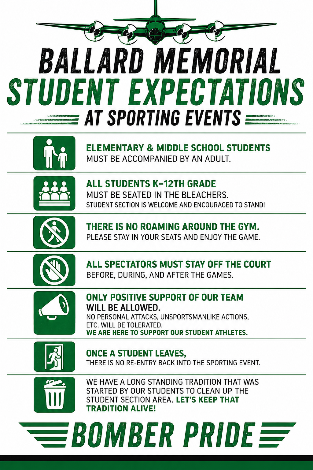 Student Expectations at Sporting Events