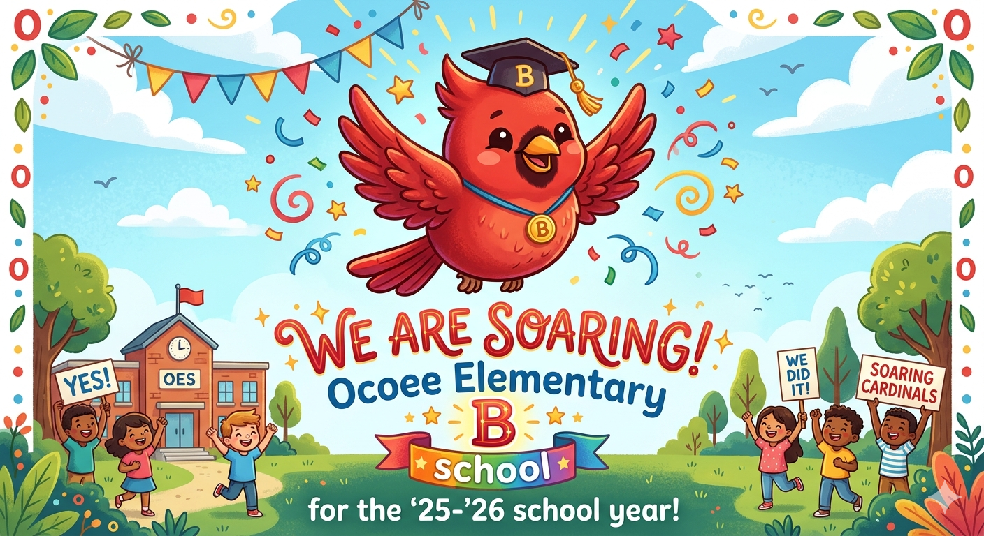 CONGRATULATIONS!  Ocoee Cardinals School Grade 25-26 