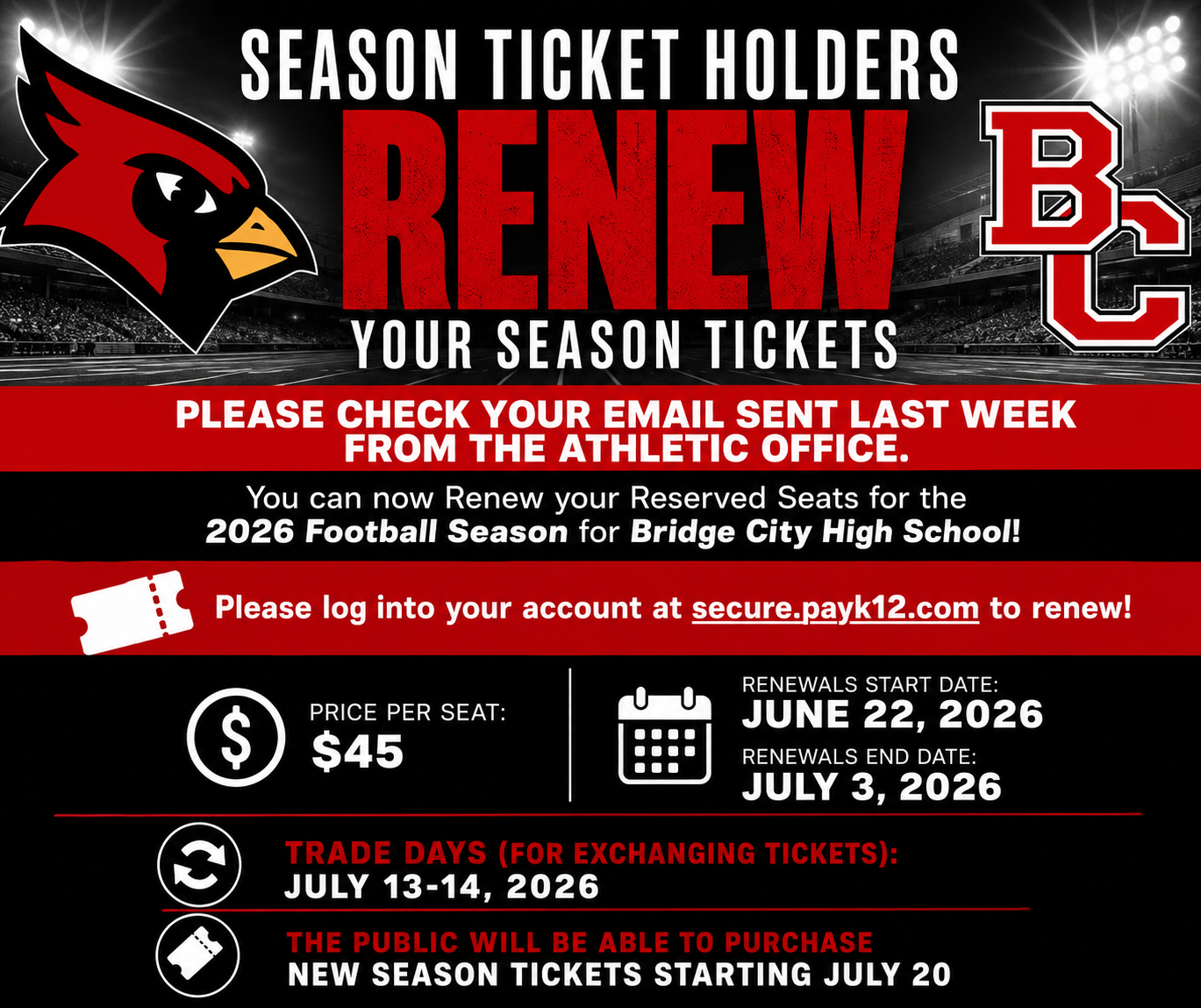 Attn Season Ticket Holders