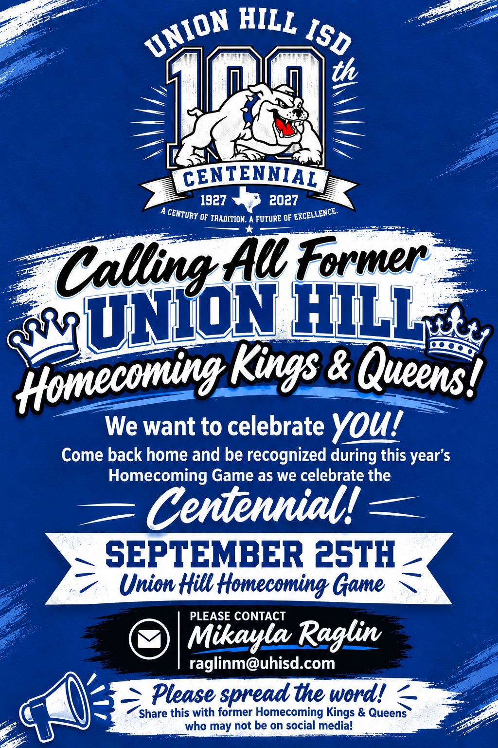 Calling all Union Hill Kings and Queens