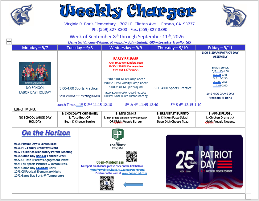 09.08 Weekly Charger 