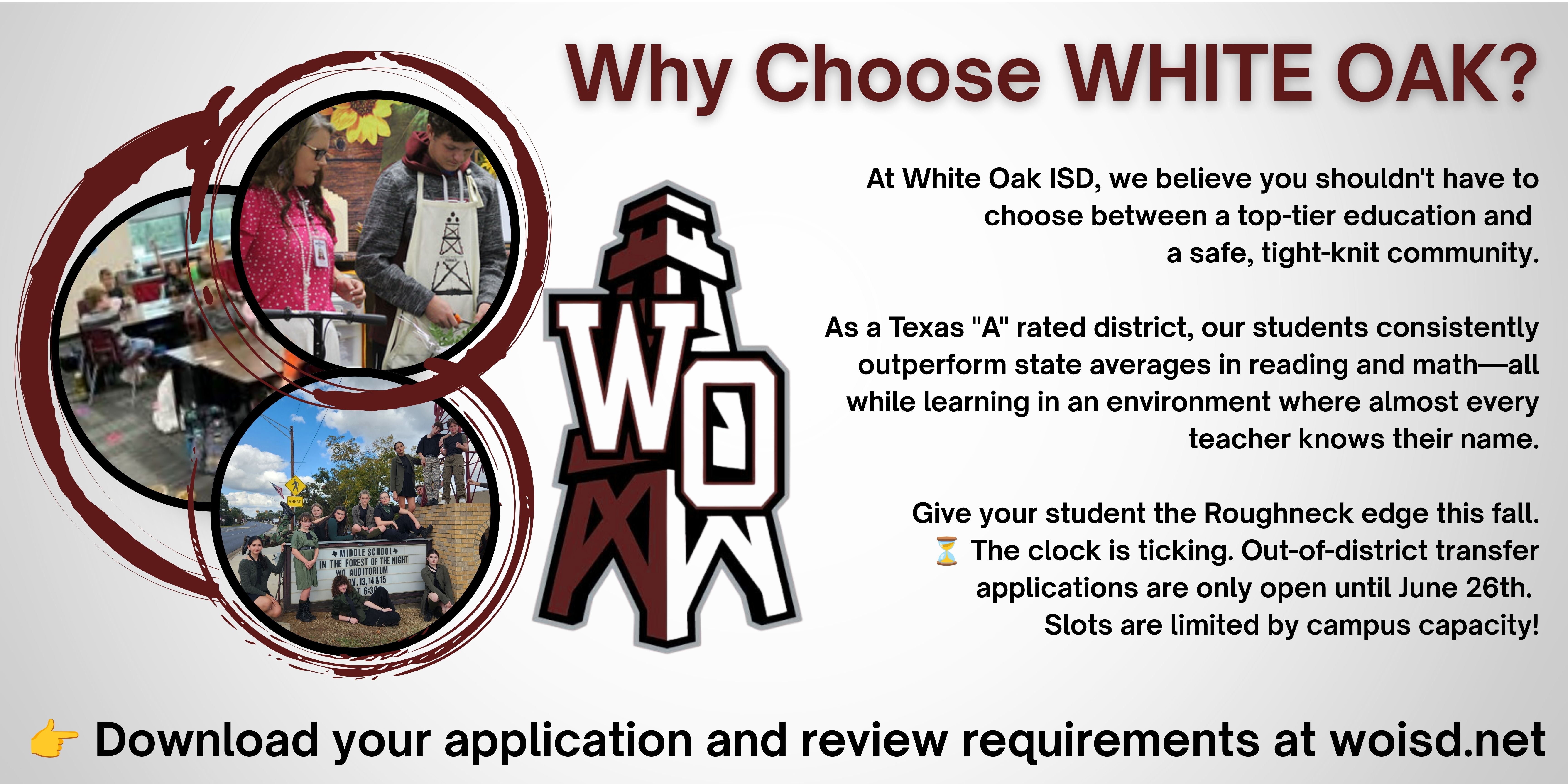 Now Accepting Student Transfers
