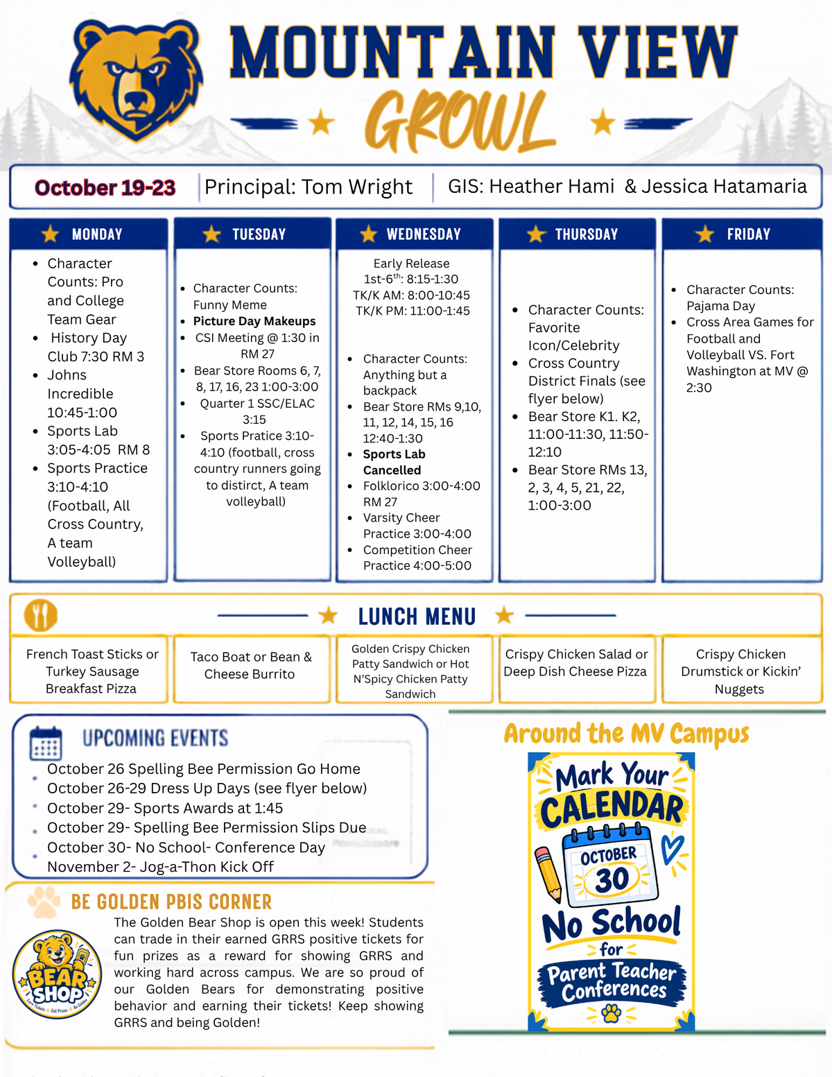 GROWL 10/19-10/23