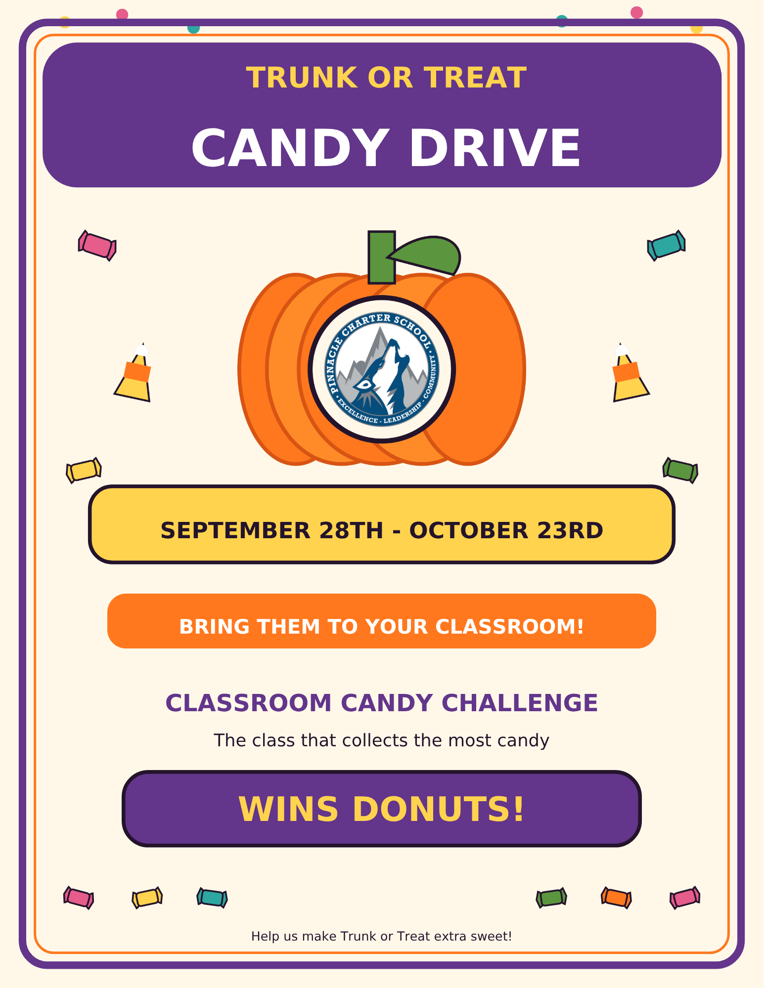 K-12 Candy Collection - Bring All The Candy You Can and Win a Doughnut Part!