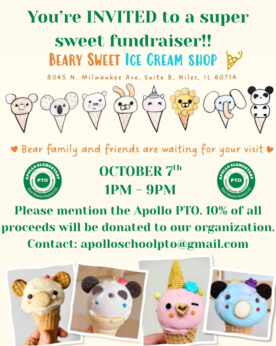 Apollo PTO Beary Sweet Fundraiser