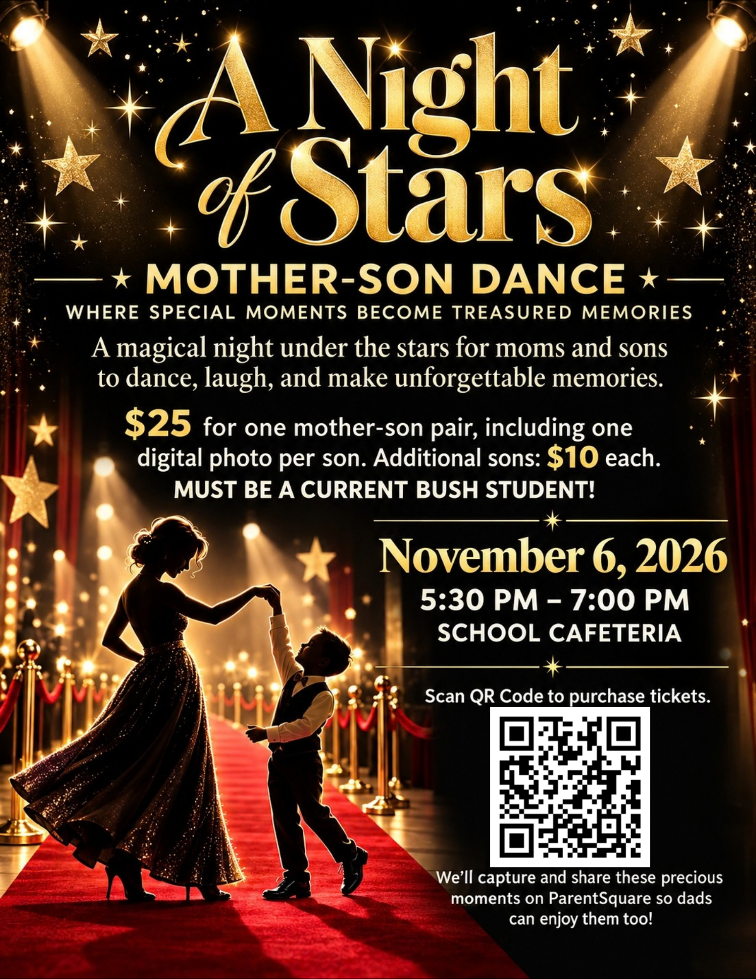🌟 A Night of Stars: Mother–Son Dance 🌟  