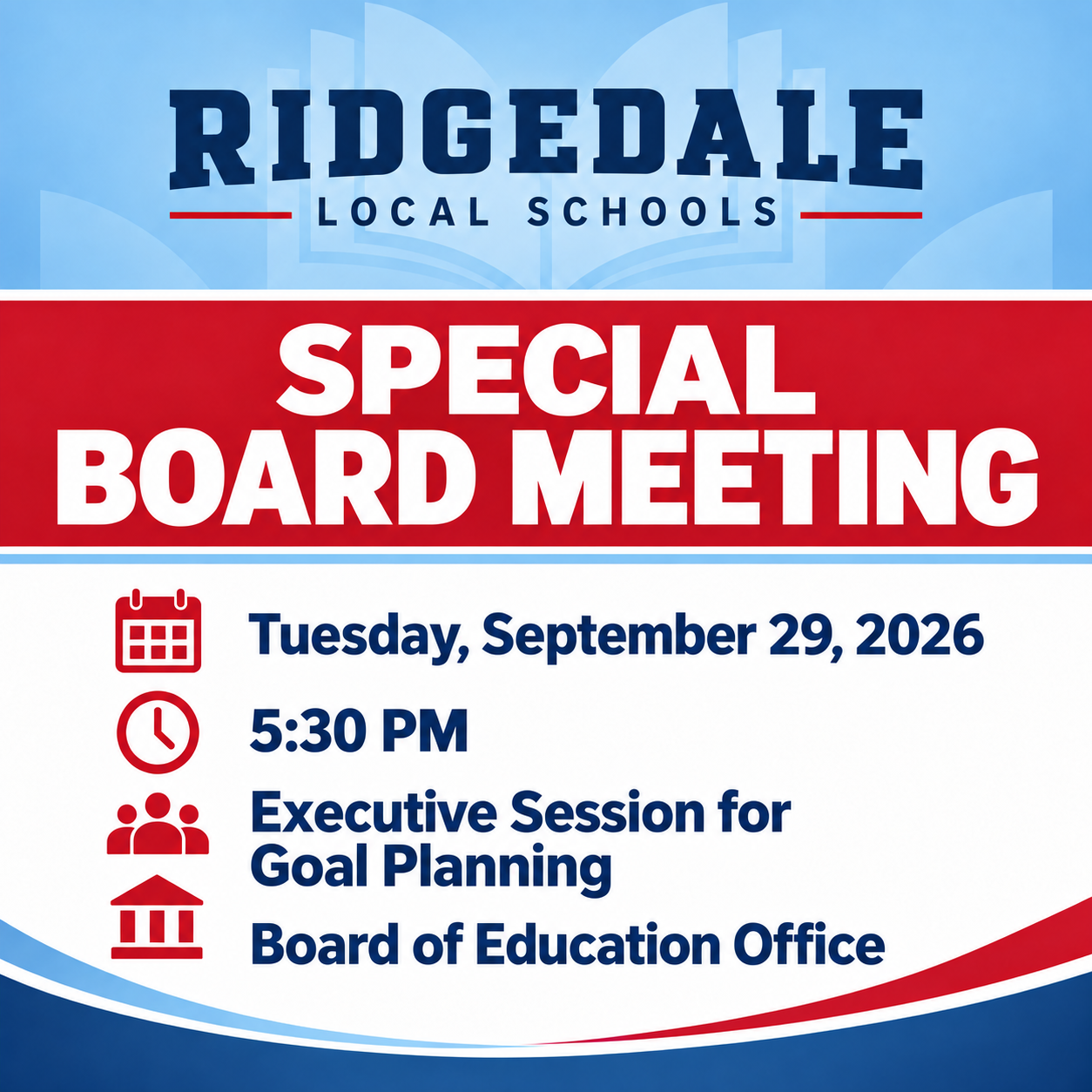 Special Board Meeting