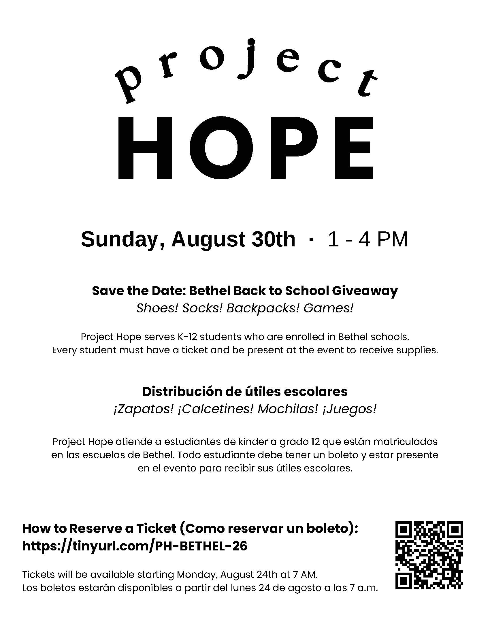 Join us for Project Hope