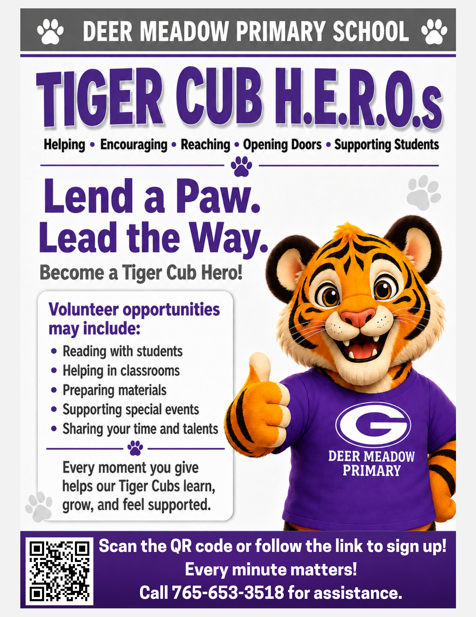 Become a Tiger Cub HERO! 