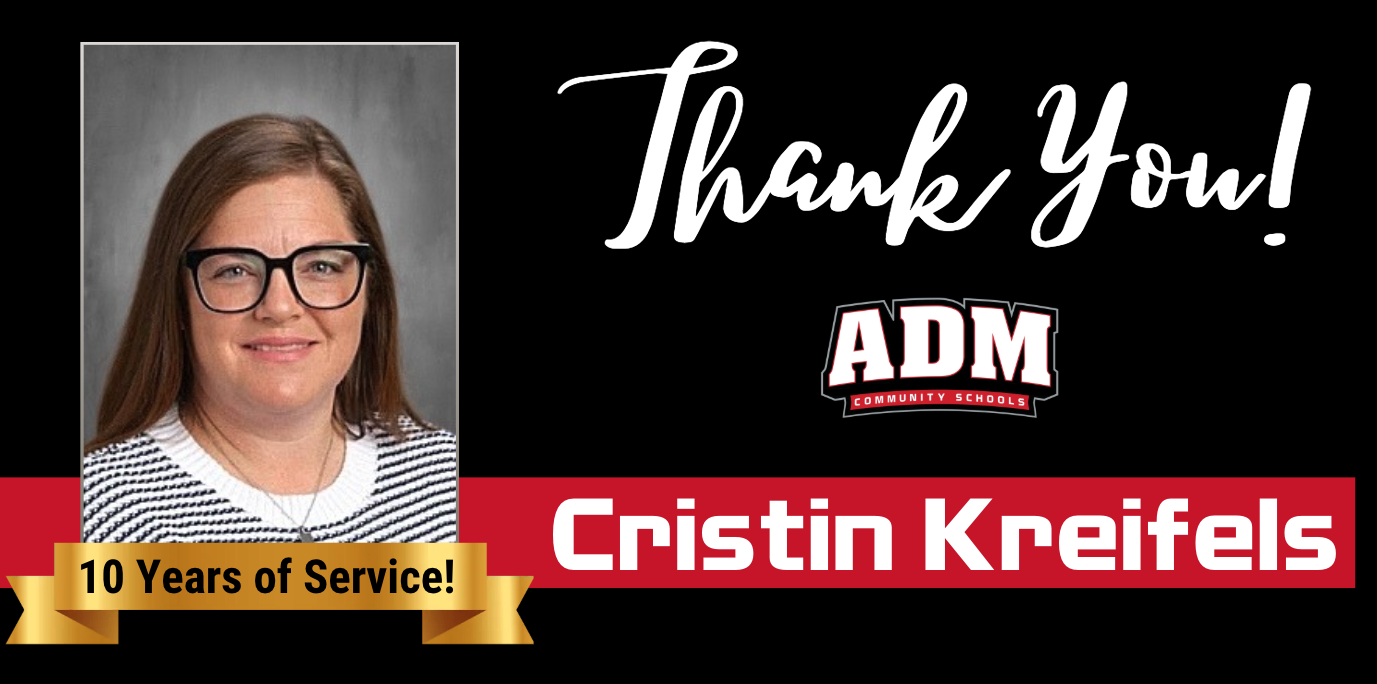 Cristin Kreifels ~ 10 Years of Service!