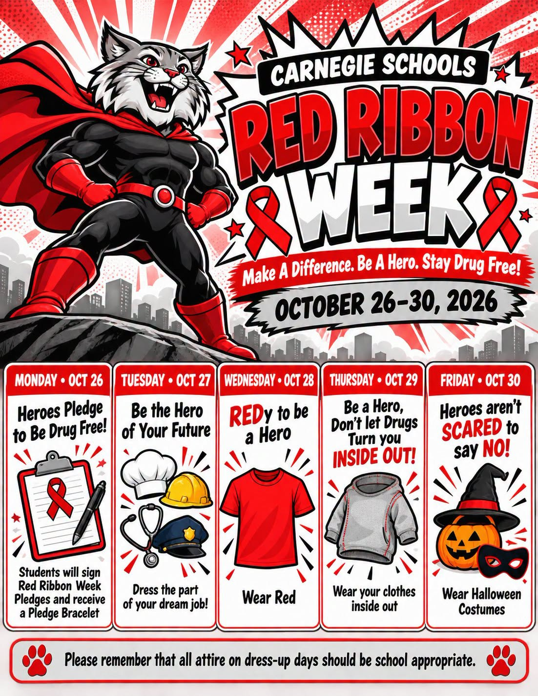 Red Ribbon Week 2026: October 26-30