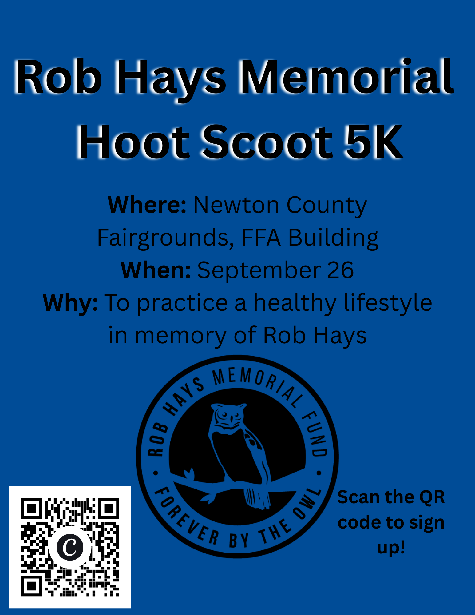 Rob Hays Memorial Hoot Scoot 5k - September 26, 2026