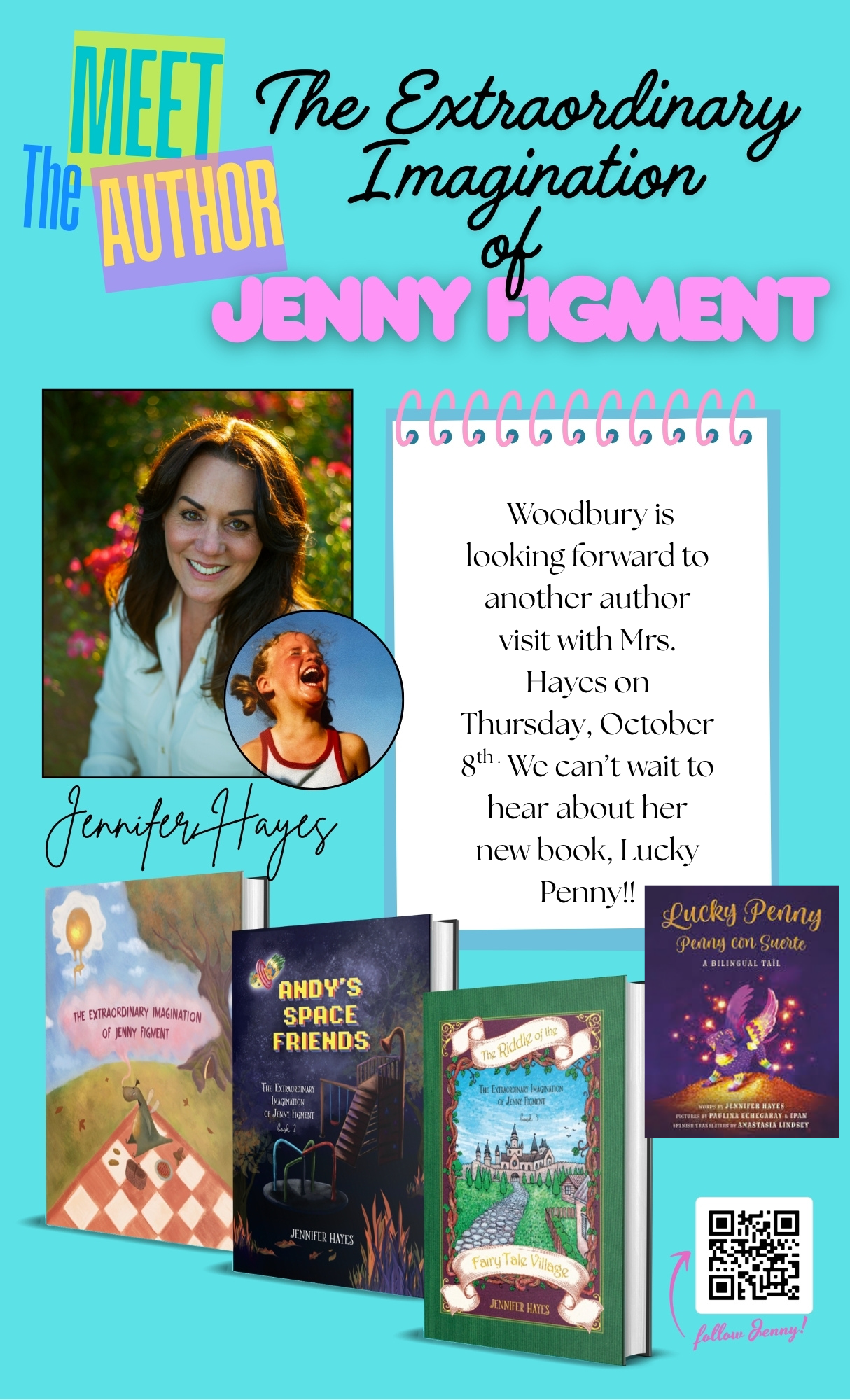 Woodbury Welcomes Back Local Author, Jennifer Hayes On October 8th