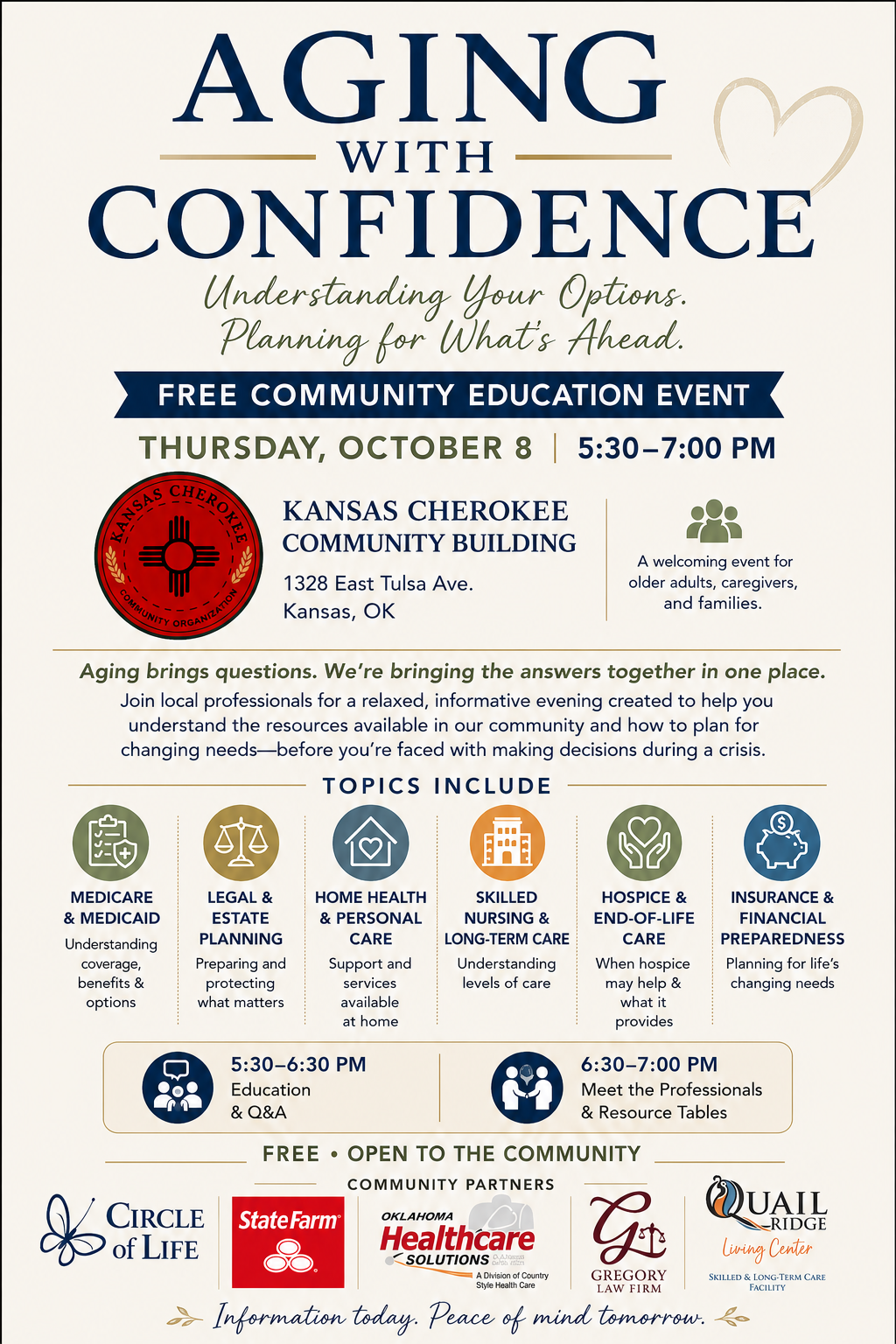 Free Aging Seminar Tonight!