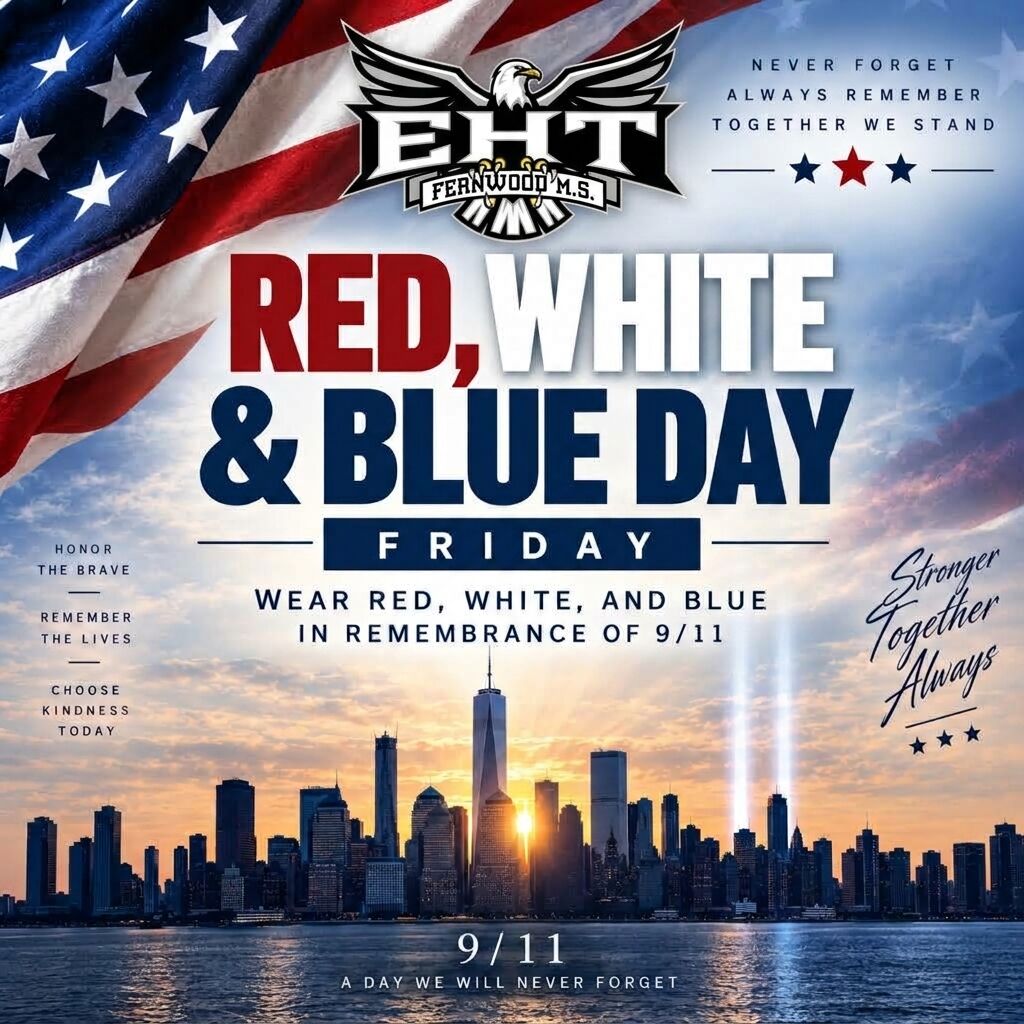 Red, White, and Blue Day -  Friday