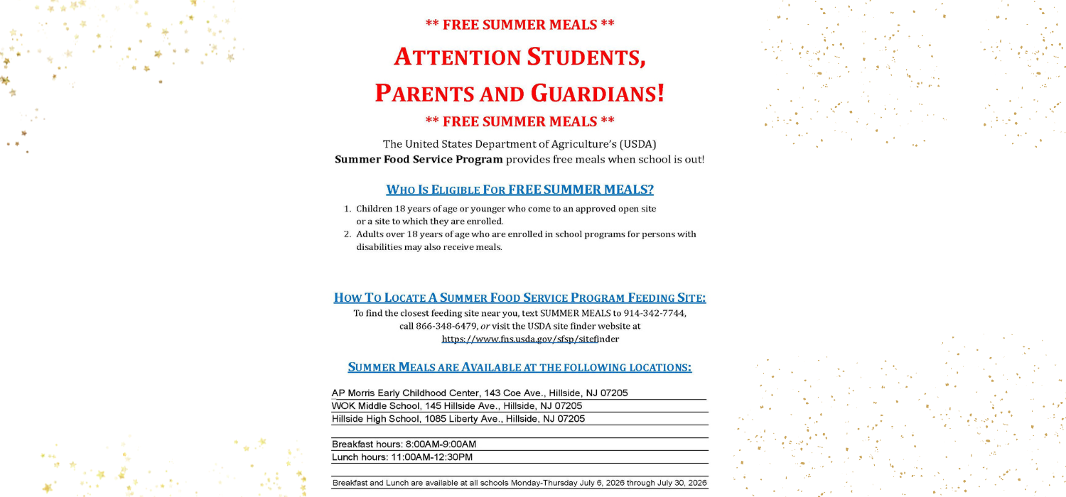 Summer Food Service Program 2026!