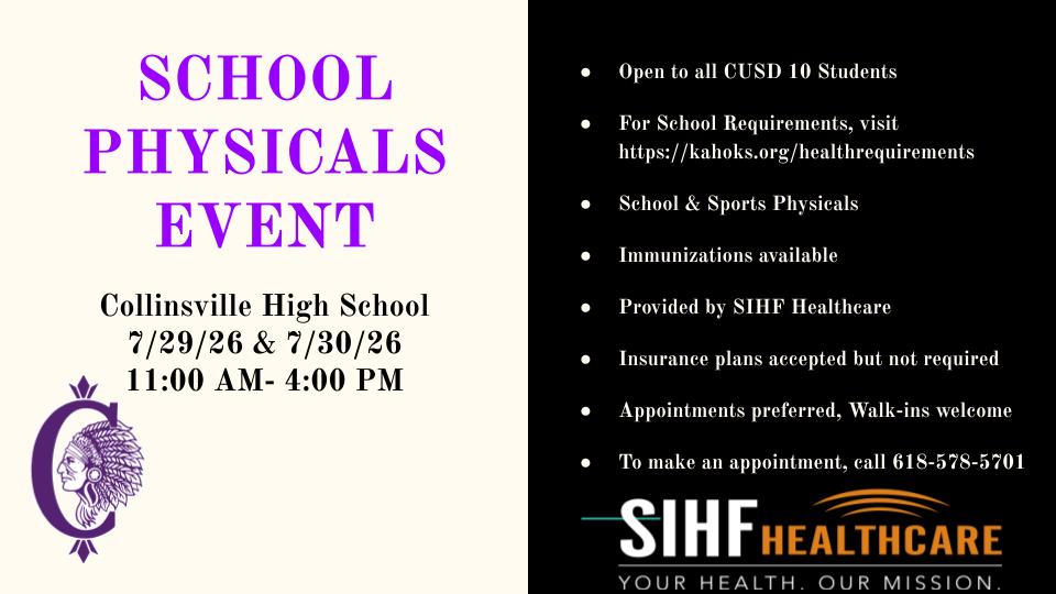 Time to Schedule Back-to-School Physicals for 26-27 School Year