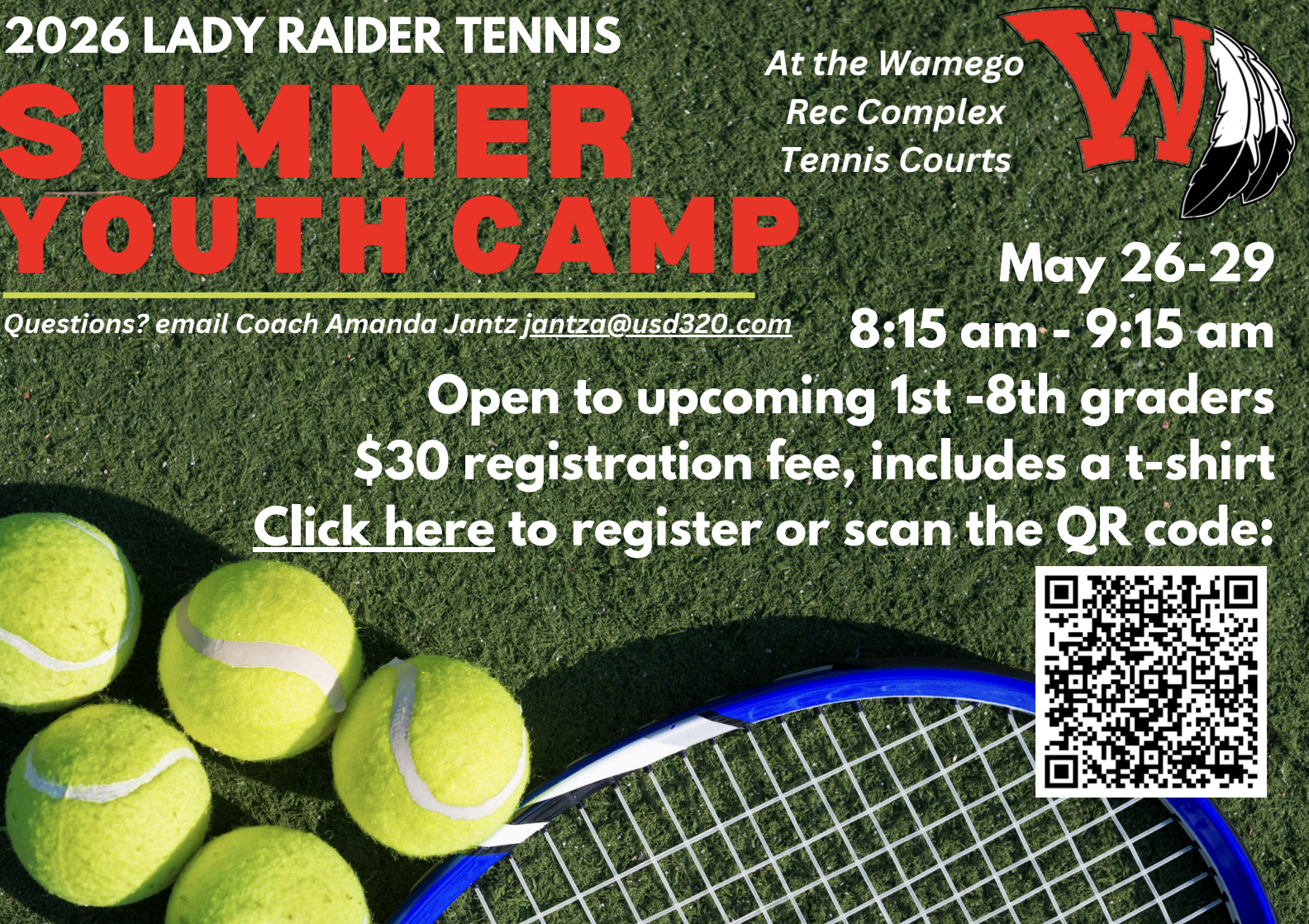Time to register for Tennis Camp 