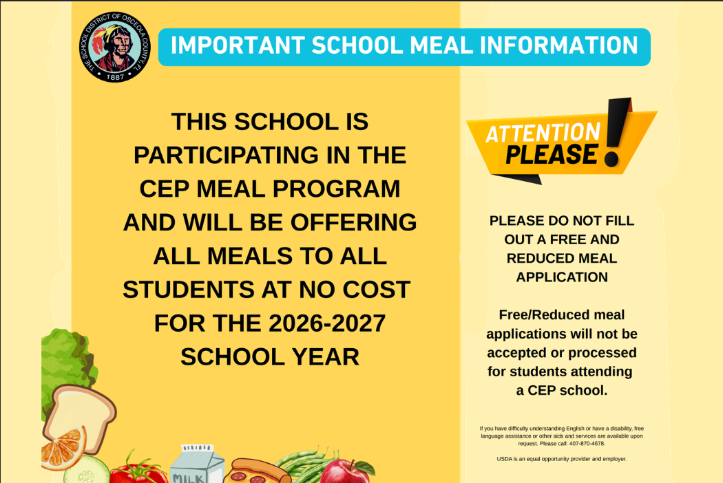 Important School Meal Information for Free/Reduced Applications