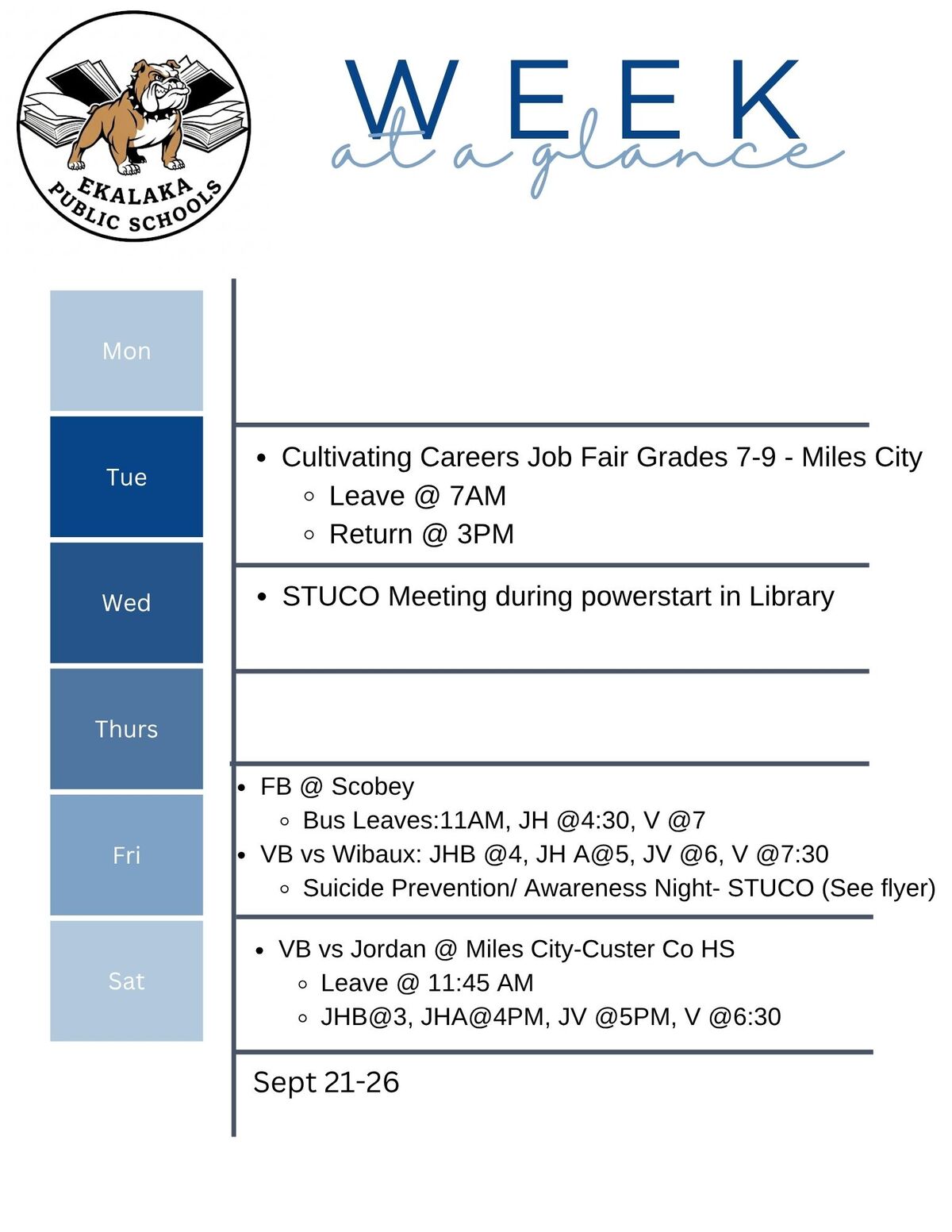 Weekly Bulletin