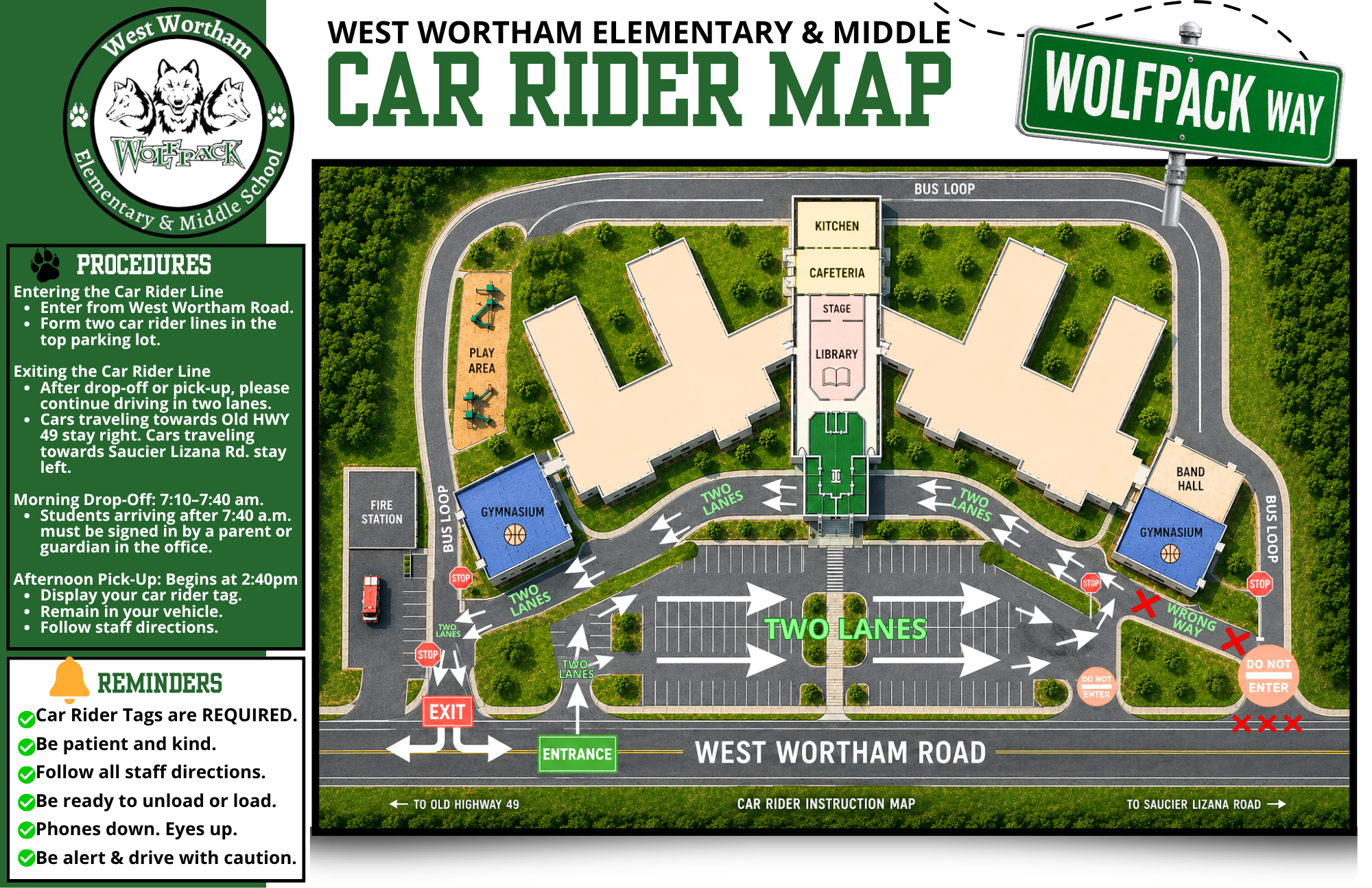 Car Rider Map & Car Rider Tags