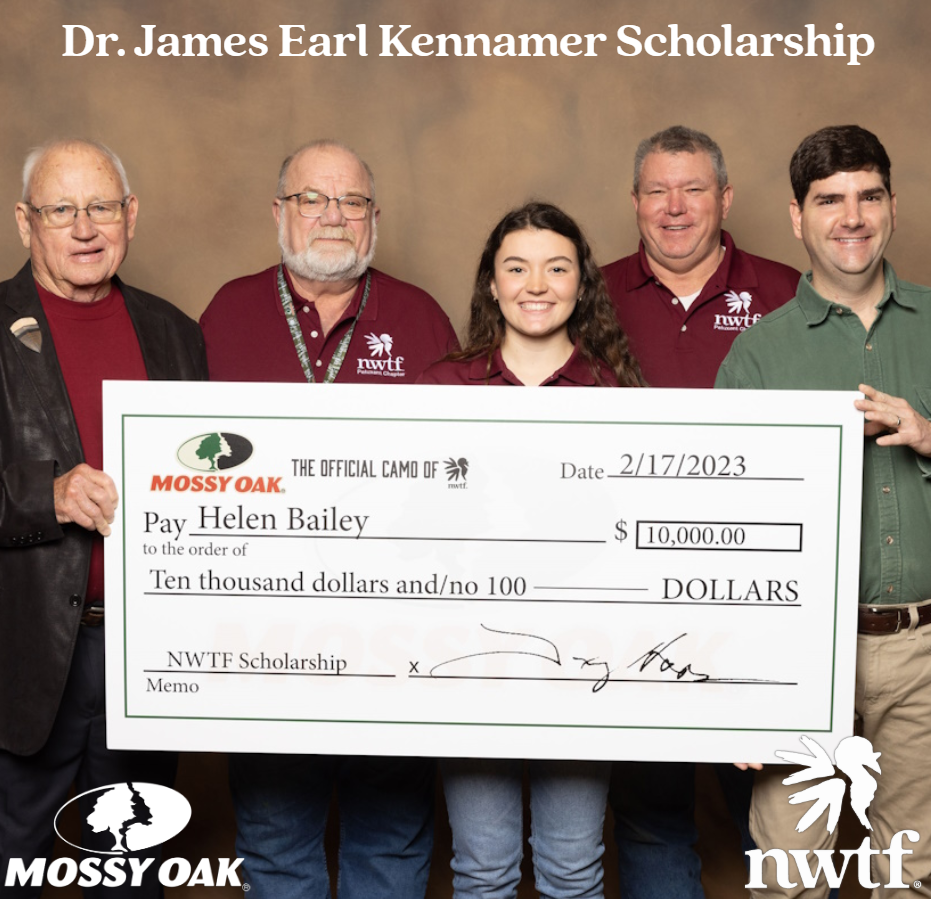 NWTF Scholarship $500, apply online 1/15/27 